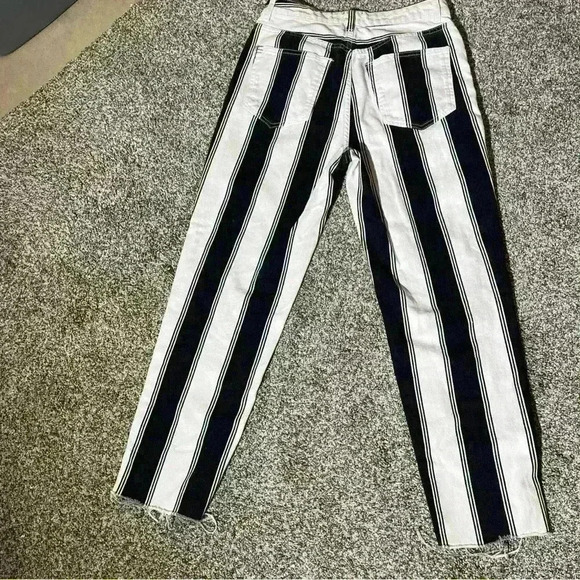 BDG Jeans, Urban Outfitters, Women Size 27 W, Mom, Black & White Striped Jeans - Picture 9 of 9